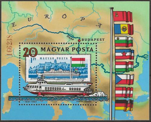 Poštovní známky Maïarsko 1981 Plavba po Dunaji Mi# Block 153