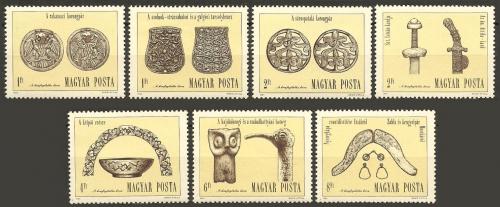 Poštovní známky Maïarsko 1984 Archeologické objevy Mi# 3673-79
