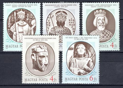 Poštovní známky Maïarsko 1986 Králové Mi# 3866-70