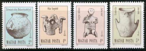 Poštovní známky Maïarsko 1987 Archeologické nálezy Mi# 3891-94