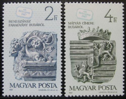 Poštovní známky Maïarsko 1987 Den známek Mi# 3918-19