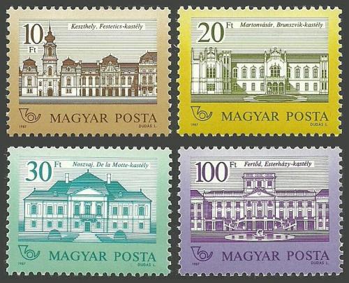 Poštovní známky Maïarsko 1987 Zámky Mi# 3901-04 Kat 11€