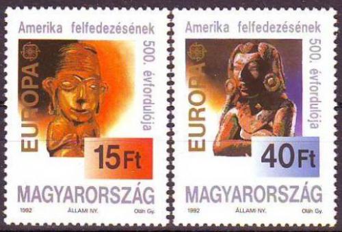 Poštovní známky Maïarsko 1992 Evropa CEPT, objevení Ameriky Mi# 4195-96 Kat 5€