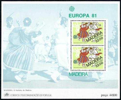 Poštovní známky Madeira 1981 Evropa CEPT Mi# Block 2