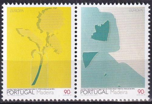 Poštovní známky Madeira 1993 Evropa CEPT, moderní umìní Mi# 162-63 Kat 5€