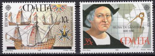 Poštovní známky Malta 1992 Evropa CEPT, objevení Ameriky Mi# 885-86