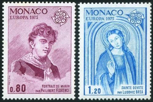 Poštovní známky Monako 1975 Evropa CEPT, umìní Mi# 1167-68