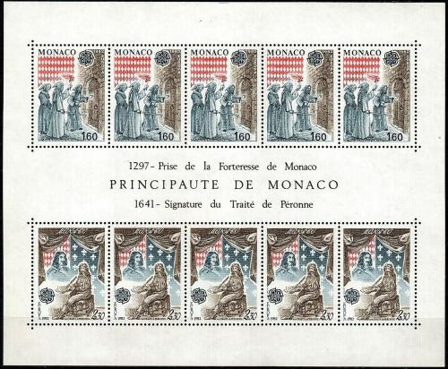 Poštovní známky Monako 1982 Evropa CEPT, historické události Mi# Block 19 Kat 13€