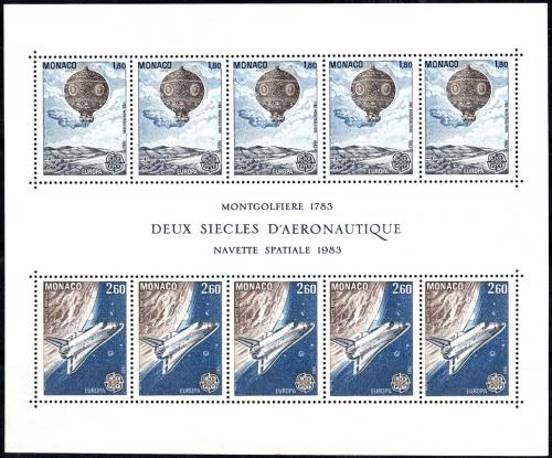 Poštovní známky Monako 1983 Evropa CEPT, velká díla civilizace Mi# Block 23 Kat 18€