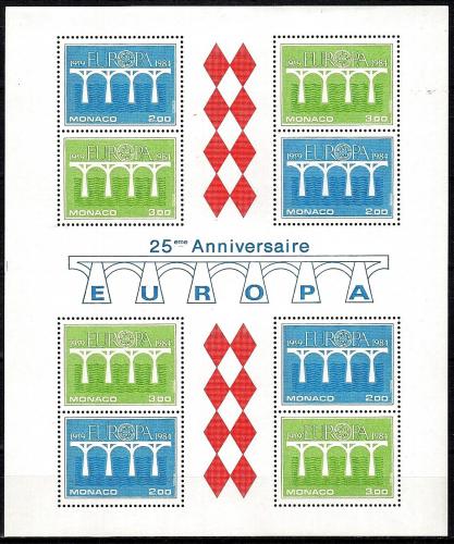 Poštovní známky Monako 1984 Evropa CEPT Mi# Block 26 Kat 17€