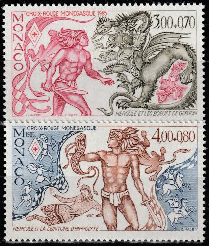 Poštovní známky Monako 1985 Héraklés Mi# 1715-16