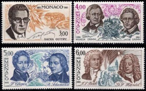 Poštovní známky Monako 1985 Umìlci Mi# 1723-26 Kat 8€