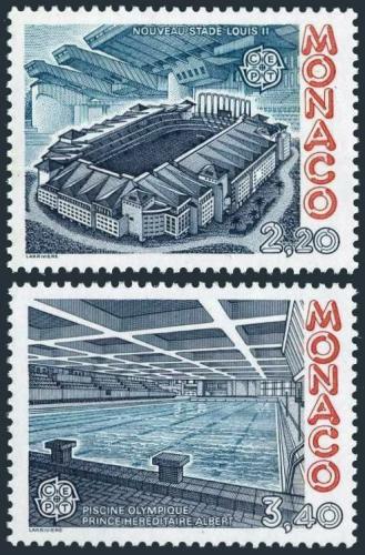 Poštovní známky Monako 1987 Evropa CEPT, moderní architektura Mi# 1794-95