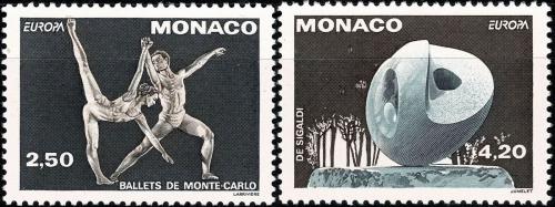 Poštovní známky Monako 1993 Evropa CEPT, moderní umìní Mi# 2120-21 A
