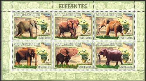 Poštovní známky Mosambik 2007 Sloni Mi# 3038-43 Kat 10€