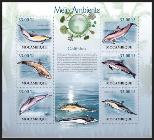 Poštovní známky Mosambik 2010 Delfíni Mi# 3608-13