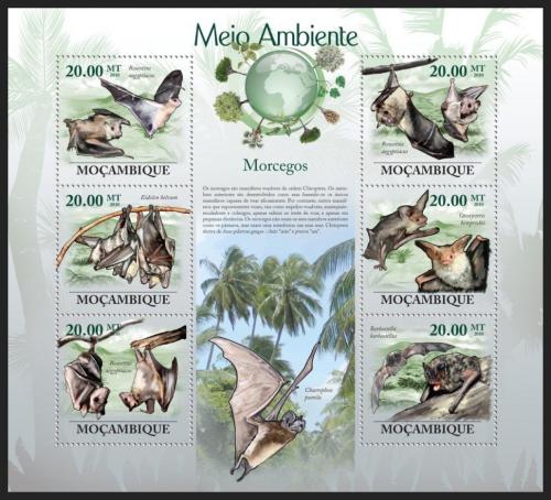 Poštovní známky Mosambik 2010 Netopýøi Mi# 3560-65