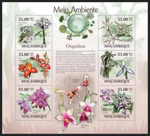 Poštovní známky Mosambik 2010 Orchideje Mi# 3475-80 