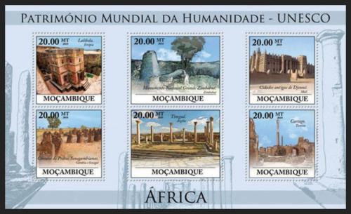 Potovn znmky Mosambik 2010 Pamtky UNESCO - Afrika Mi# 3866-71