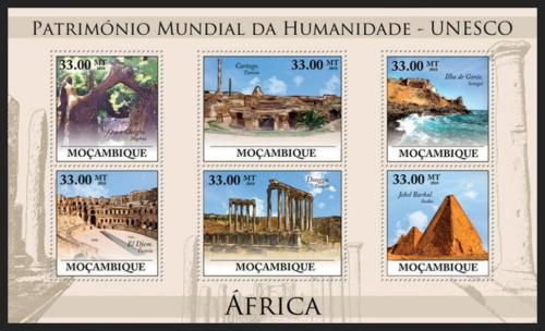 Potovn znmky Mosambik 2010 Pamtky UNESCO - Afrika Mi# 3920-25 Kat 10