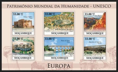 Potovn znmky Mosambik 2010 Pamtky UNESCO - Evropa Mi# 3926-31 Kat 10 - zvtit obrzek