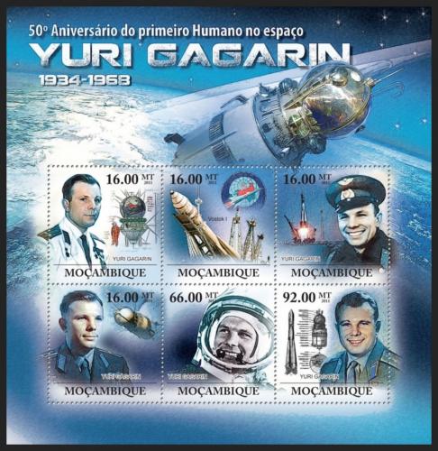 Potovn znmky Mosambik 2011 Jurij Gagarin Mi# 4598-4603 Kat 12