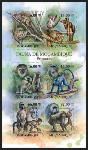 Potovn znmky Mosambik 2011 Opice Mi# 5036-41 Kat 12 - zvtit obrzek