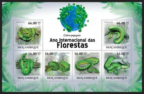 Poštovní známky Mosambik 2011 Psohlavec zelený Mi# 4322-27 Kat 11€