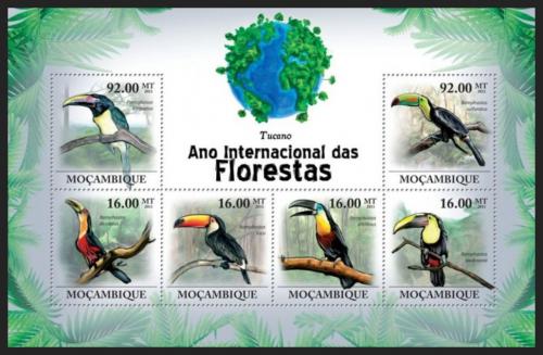 Poštovní známky Mosambik 2011 Tukani Mi# 4354-59 Kat 14€