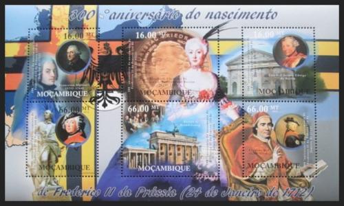 Poštovní známky Mosambik 2012 Fridrich II. Veliký Mi# 5477-82 Kat 14€
