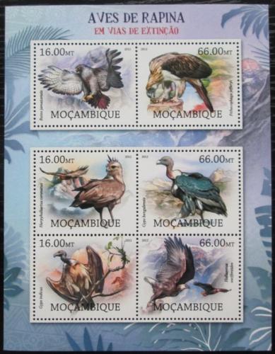 Poštovní známky Mosambik 2012 Dravci na cestì k vyhynutí Mi# 5775-80 Kat 14€