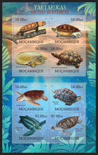 Poštovní známky Mosambik 2012 Želvy na cestì k vyhynutí Mi# Mi# 5665-72 Kat 16€