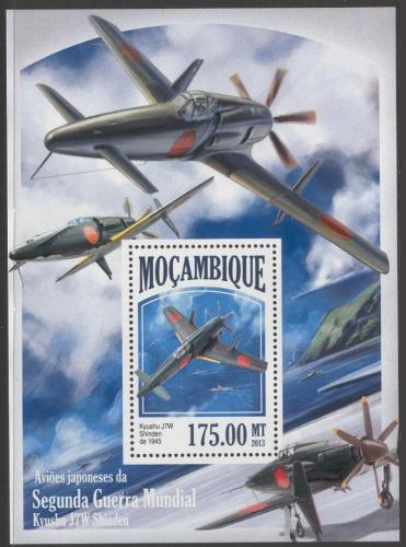 Poštovní známky Mosambik 2013 Japonská váleèná letadla Mi# Block 840 Kat 10€