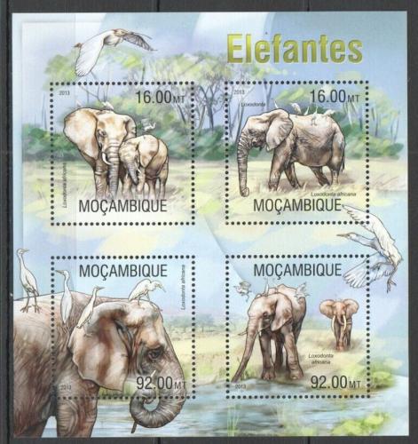 Poštovní známky Mosambik 2013 Sloni Mi# 6697-6700 Kat 13€