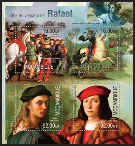 Poštovní známky Mosambik 2013 Umìní, Raffael Mi# 6712-15 Kat 13€