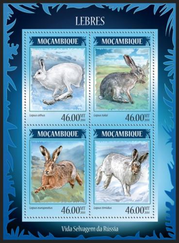 Poštovní známky Mosambik 2014 Zajíci Mi# 7315-18 Kat 11€