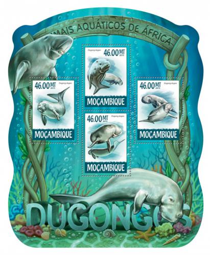 Poštovní známky Mosambik 2015 Dugong indický Mi# 7929-32 Kat 10€
