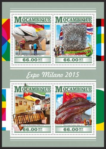 Potovn znmky Mosambik 2015 EXPO Milano Mi# 8134-37 Kat 15 - zvtit obrzek