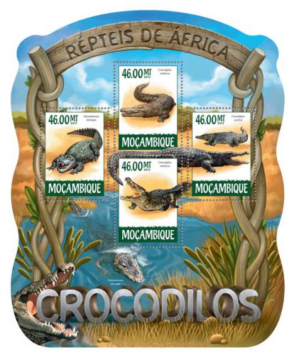 Poštovní známky Mosambik 2015 Krokodýli Mi# 7879-82 Kat 10€