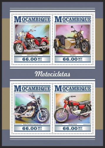 Poštovní známky Mosambik 2015 Motocykly Mi# 8059-62 Kat 15€