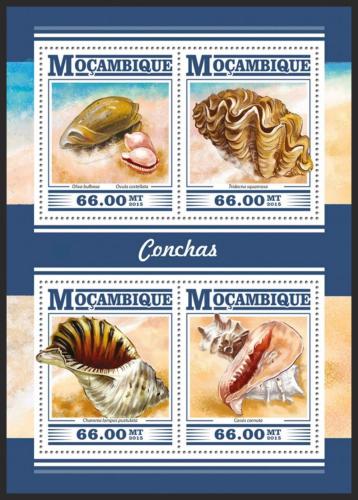 Poštovní známky Mosambik 2015 Mušle Mi# 7999-8002 Kat 15€