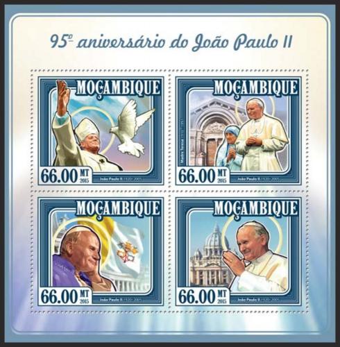 Potovn znmky Mosambik 2015 Pape Jan Pavel II. Mi# 7770-73 Kat 15 - zvtit obrzek