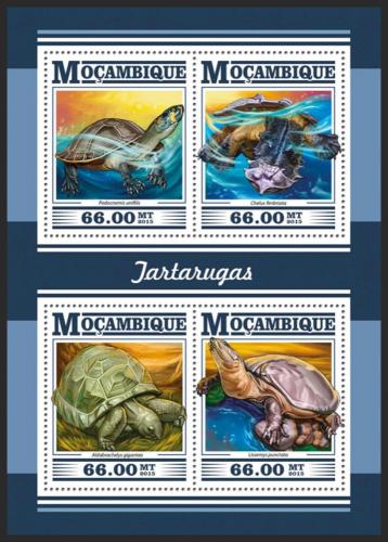 Poštovní známky Mosambik 2015 Želvy Mi# 8149-52 Kat 15€