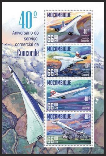 Potovn znmky Mosambik 2016 Concorde Mi# 8574-77 Kat 15 - zvtit obrzek