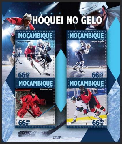 Potovn znmky Mosambik 2016 Ledn hokej Mi# 8434-37 Kat 15 - zvtit obrzek