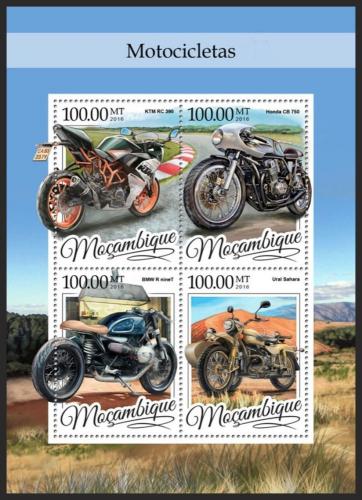 Poštovní známky Mosambik 2016 Motocykly Mi# 8644-47 Kat 22€