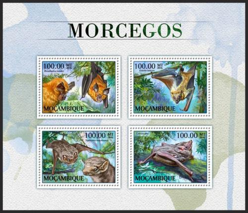 Poštovní známky Mosambik 2016 Netopýøi Mi# 8949-52 Kat 22€