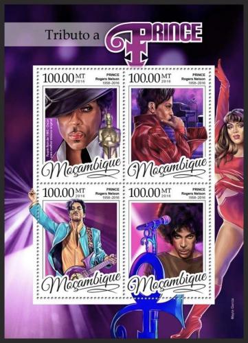 Poštovní známky Mosambik 2016 Prince, hudebník Mi# 8669-72 Kat 22€