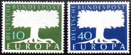 Poštovní známky Nìmecko 1957 Evropa CEPT Mi# 268-69