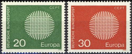 Poštovní známky Nìmecko 1970 Evropa CEPT Mi# 620-21